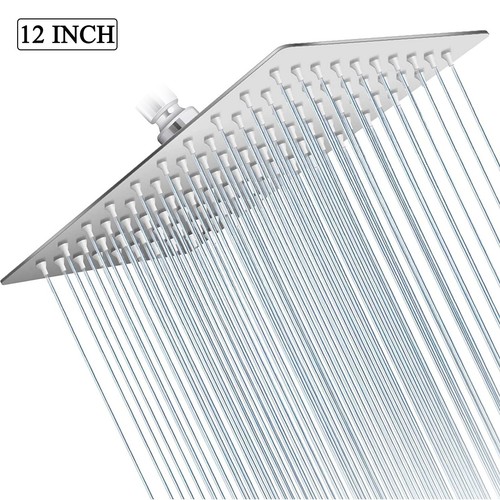 Chrome rain shower - chrome, 12"